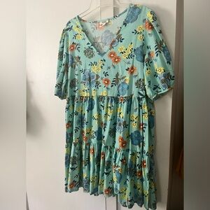 Floral Babydoll Mini Dress
